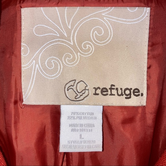 Burnt Orange Pea Coat - Picture 3 of 3